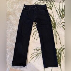 Levi’s 501 Original Fit Men’s Jeans 33x30 Black Straight Leg Button Fly